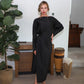 Jaqulene Wrap Satin Dress