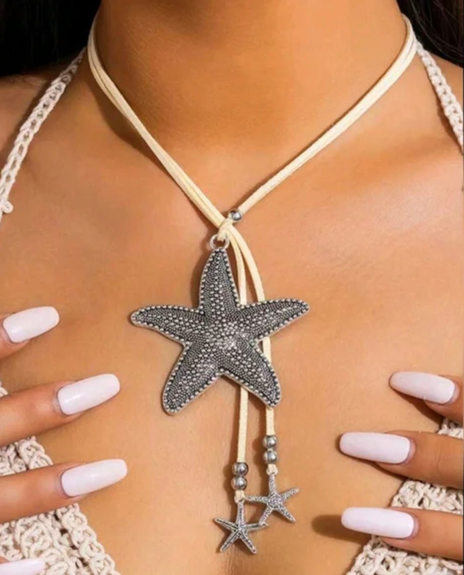 Starry Starfish Necklace